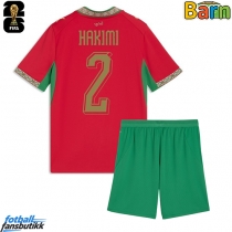 Marokko Achraf Hakimi #2 Hjemmedraktsett Barn EM 2024 Kortermet (+ Korte bukser)
